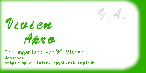 vivien apro business card